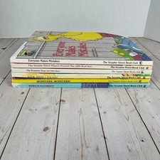 Sesame Street Book Club Set 6 Books Muppets Kids Children's Vintage Lot