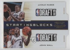 2010 Playoff Contenders Patches Gold Die-Cut 22/99 JaVale McGee John Wall #9 8f4
