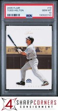 2005 FLAIR #13 TODD HELTON ROCKIES HOF  PSA 10