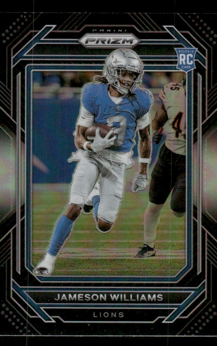 2022 Panini Chronicles #PB-13 Jameson Williams Prizm Black Silver