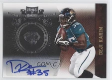 2010 Plates & Patches Infinity Silver Signatures /50 Deji Karim Rookie Auto RC