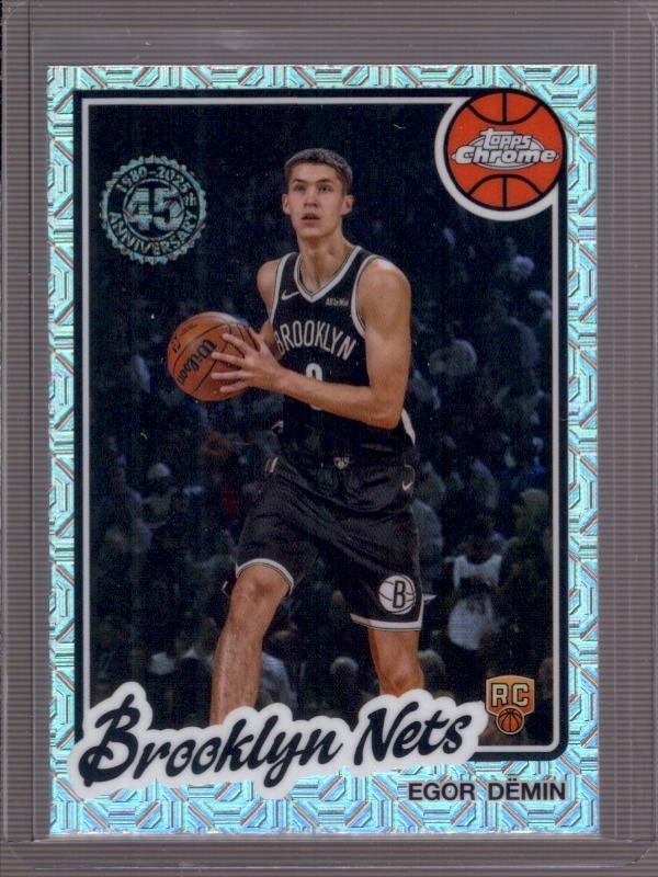 EGOR DEMIN 2025-26 Topps 1980-81 Silver Pack Chrome Refractor #TC-ED Rookie RC