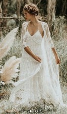 GORGEOUS RARE BOHO ‘CANYON MOON’ DUSTER FROM SPELL BRIDAL 2015 BRAND NEW XS 