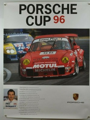 schönes Plakat Poster Porsche 911 993 GT2 Porsche Cup 1996 101 x 76cm Showroom