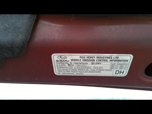 Chassis ECM Suspension TPMS Left Hand Quarter Panel Fits 15-21 WRX 1293038