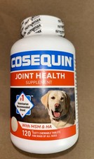 Nutramax Cosequin Joint Health Supplement Dogs 120 Chew Tablets MSM Dasuquin