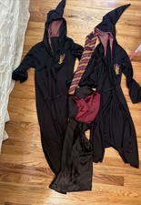 Harry Potter Costume Lot, Gryffindor Robes, Toddler Hogwarts Robe, Glasses, Tie.