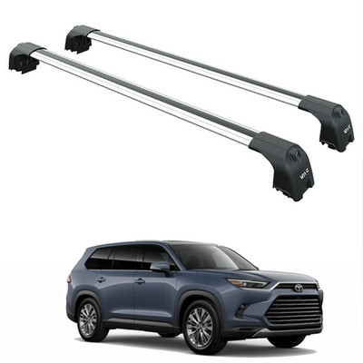 For Toyota Grand Highlander 2025-2026 Roof Rack Cross Bars Flush Rail Silver
