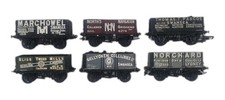 RAKE OF 6X KIT BUILT OO GAUGE SMALLER COAL ORE WAGONS MODEL RAIL ROLLING STOCK