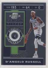 2019-20 Panini Contenders Optic Season Ticket D'Angelo Russell #85 02v3