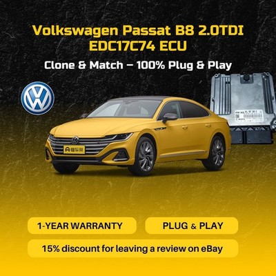 Volkswagen Passat B8 2.0TDI EDC17C74 ECU Clone & Match | 100% Plug & Play