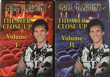 Set Of 2 x GREG GLEASON - Theater Close-Up - Magic DVDs As Pictured S38