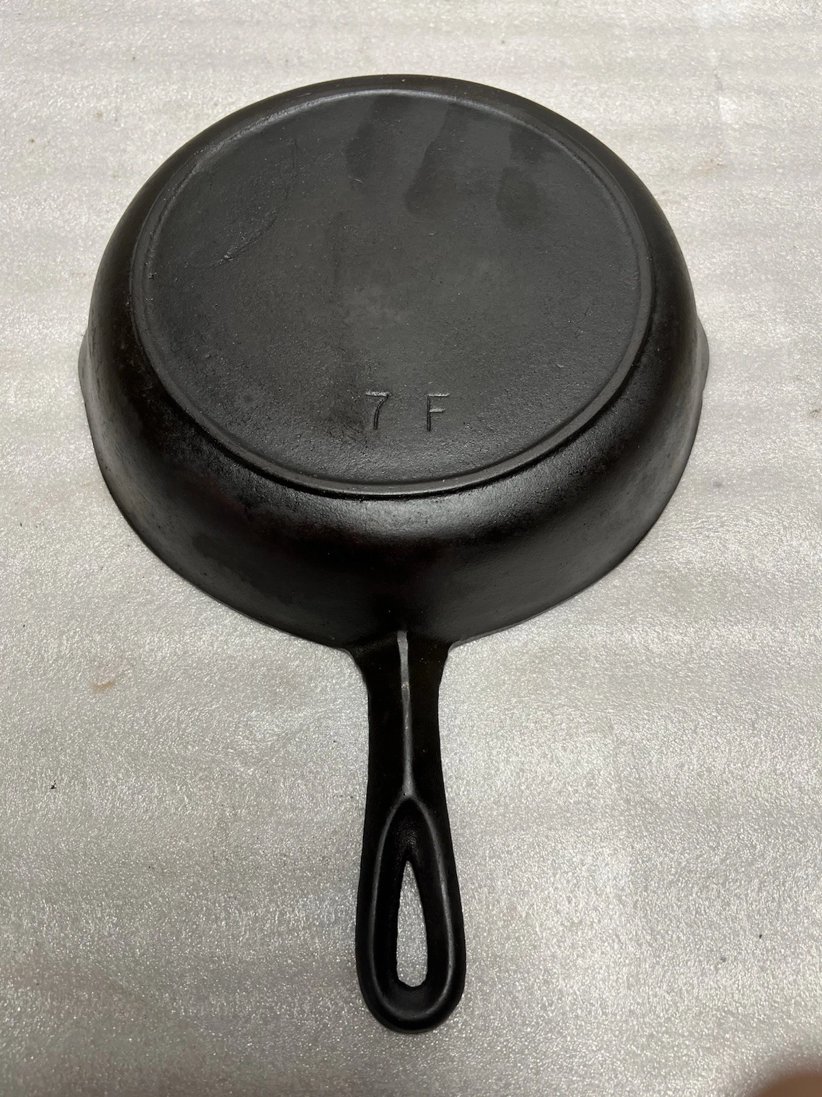 BSR Red Mountain #7 Cast Iron Skillet 7F Restored