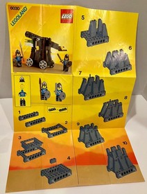 LEGO King's Castle Catapult #6030 Legoland COMPLETE w/ Instructions Vintage 1984