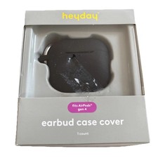 Heyday Black Silicone Case for AirPods Gen 4 Open Box