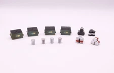 HO Scale 12-item Accessory Set Garbage Dumpster Trash Bin Barrel Oil Drum