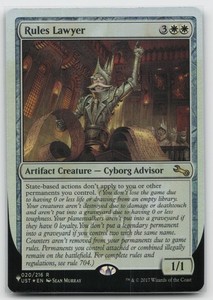 Rules Lawyer 020/216 The List Foil Magic: The Gathering