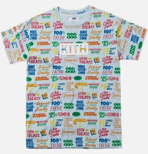 Kith Treats Circular Box Logo Bogo Tee Light Blue Small All Over Print New