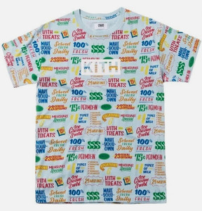 Kith Treats Circular Box Logo Bogo Tee Light Blue Small All Over Print New
