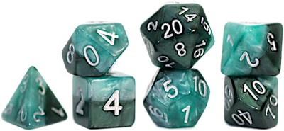 'Adamantine' Halfies 7-Die Set