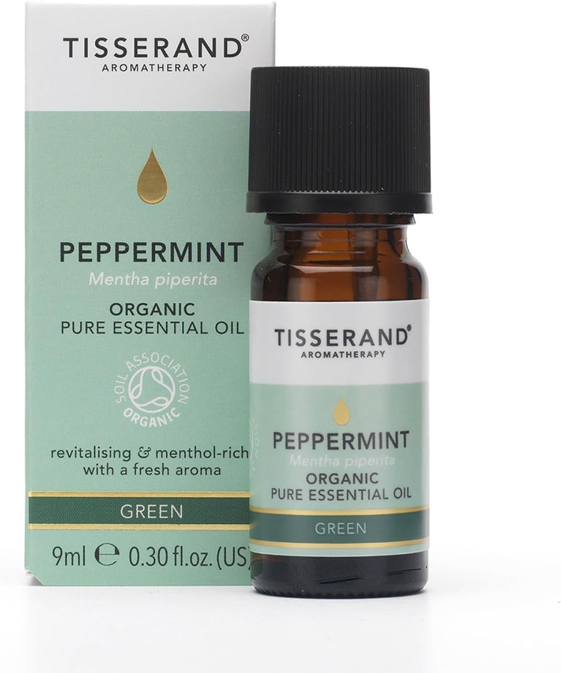 Tisserand Aromatherapy,Peppermint - Organic Essential Oil,Massage Oil, Aromathe