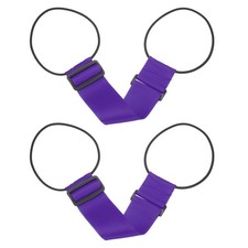 Luggage Straps Bag Bungee, 2 Pcs Suitcase Straps Adjustable Belt, Purple