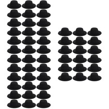 3 Pieces Miniature Top Hat Beanie Hats for Crafts Doll Accessory Dolls with