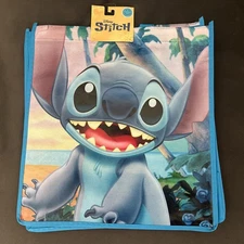 Disney Lilo & Stitch Reusable Grocery Tote Shopping Gift Bag Library Lunch Beach