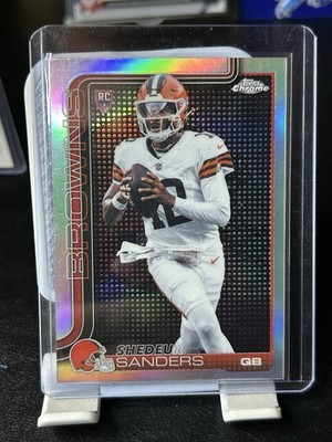 2025 Topps Chrome - Rookies Shedeur Sanders #315 Lightboard Logo Refractor (RC)