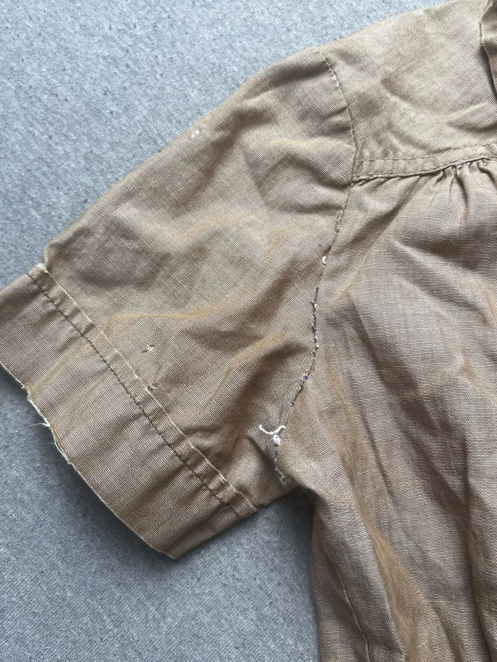 Girl Scouts Of America Dress Youth Girls Brown Vintage Official Uniform Shirt - Image 2 of 4