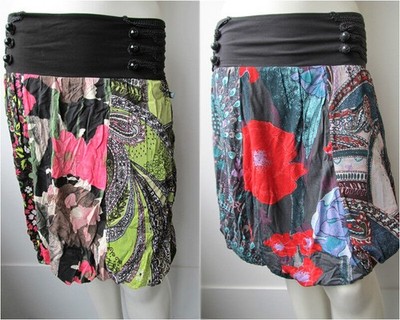Dept D.E.P.T Damen Rock Rok Skirt 999 Black Deep Grey Neu XS S