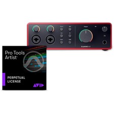 Focusrite Scarlett USB-C Interface Gen 4 w/AVID Pro Tools Artist Perpetual 4i4