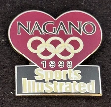 Great 1998 Nagano Winter Olympic Games - Sports Illustrated Guest Media Pin