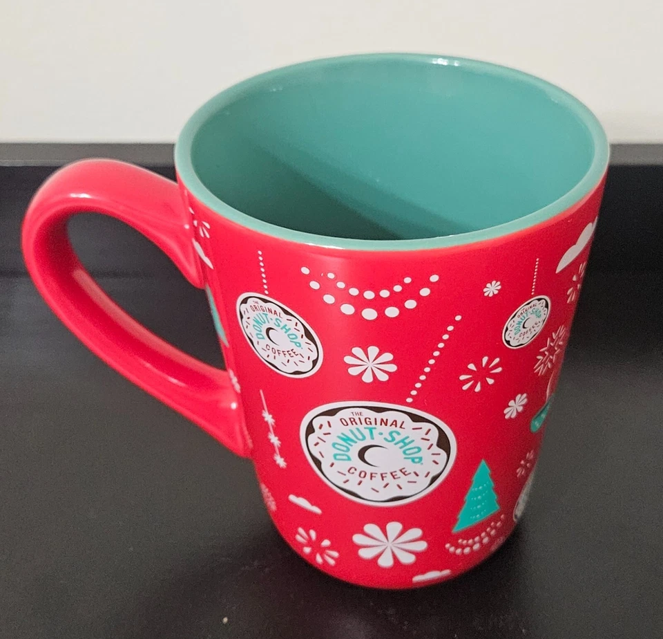 Taza de café de cerámica Keurig Green Mountain Red Donut Shop taza de té Foto 2 de 4