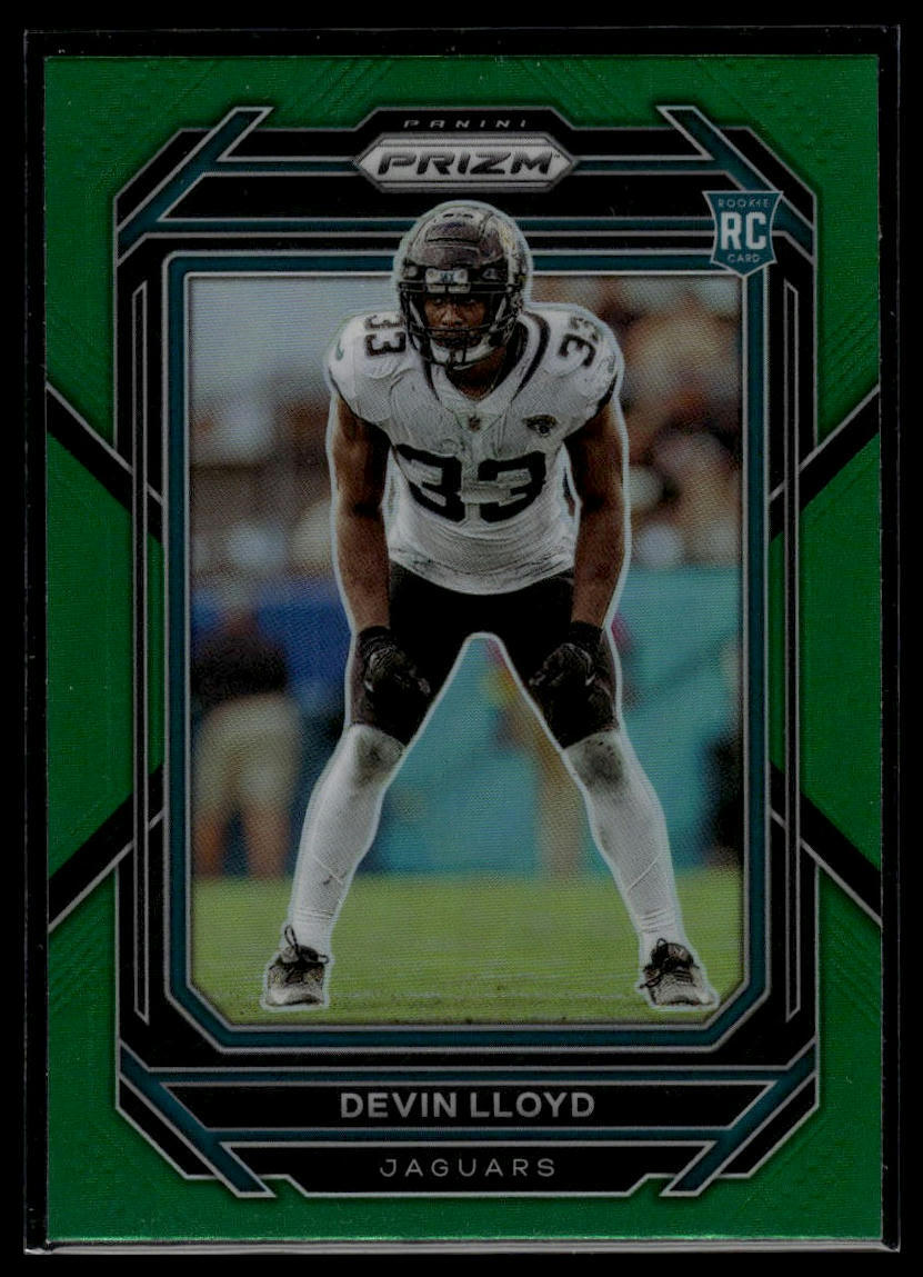 2022 Panini Prizm #376 Devin Lloyd Green Prizm Rookie