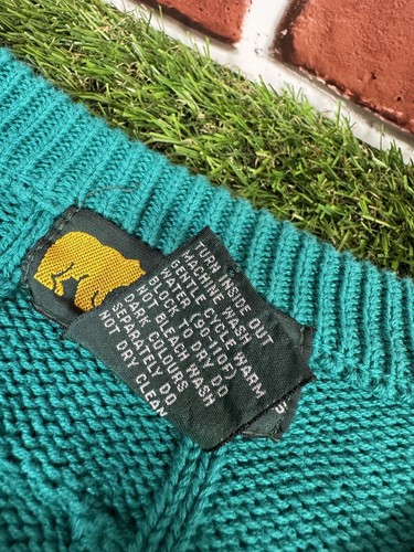 Golden Bear By Jack Nicklaus Golf Cable Knit Embroidered Vintage Sweater Size L - Picture 13 of 15