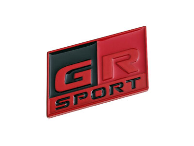 Toyota GR Sport Gazoo Racing Red Black Emblem Decal Badge Sticker Nameplate