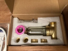 SimPure DC5P Water Whole House Home Spin Down Sediment Pre-Filter Plumbing Brass