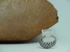 Sterling Dotted Deco Modern Dome Band RING Size 8 ~ 5.9 Grams Vintage — photo 6