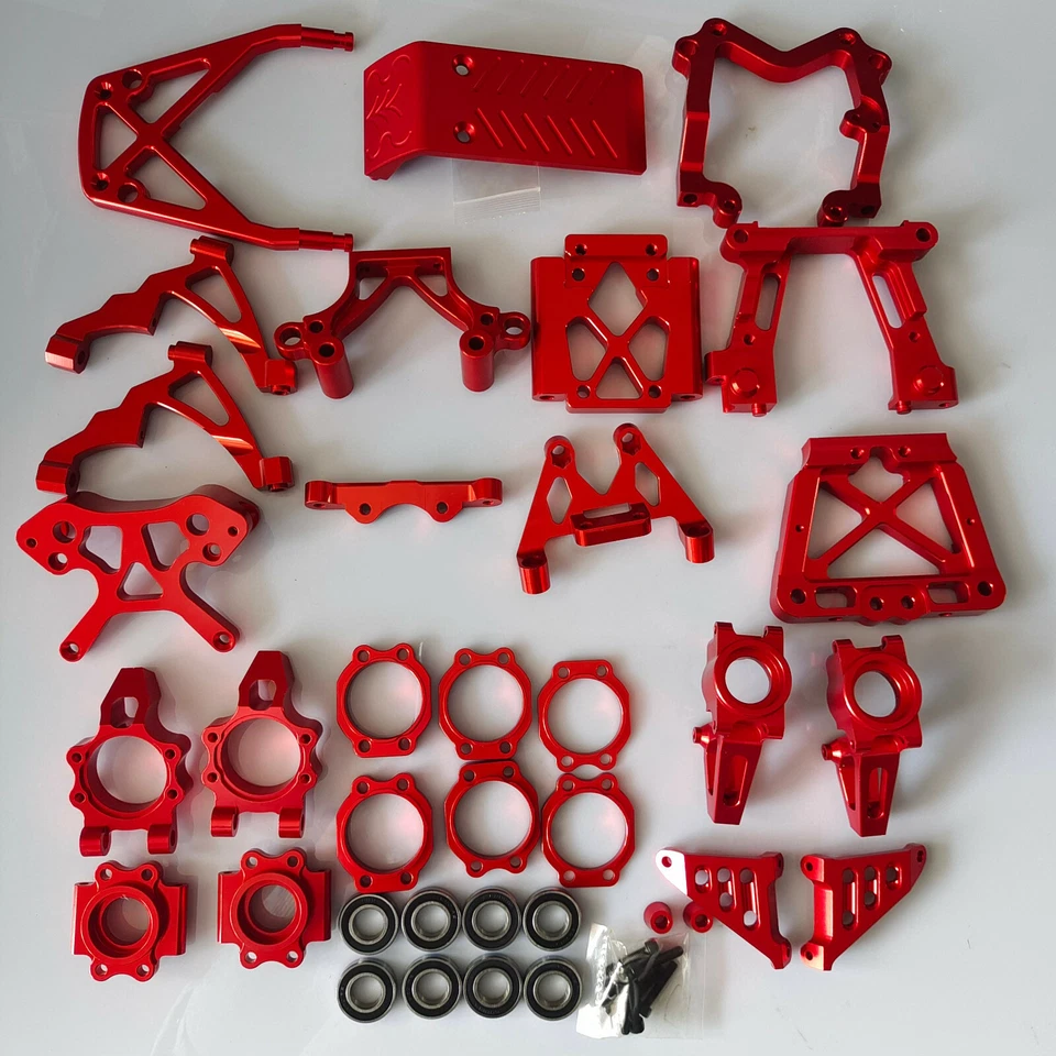 Alloy CNC Wheel Hub Carrier + Bulk Head + Shock Tower for HPI Baja 5b 5t 5sc - Image 2 of 3