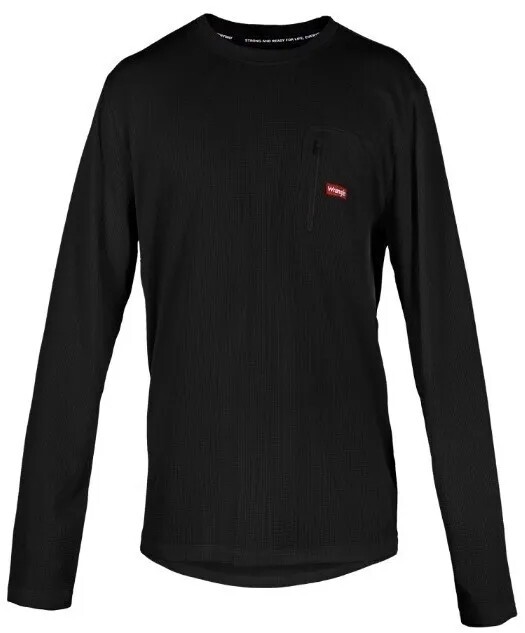 wrangler workwear men's long sleeve poly performance pocket t shirt