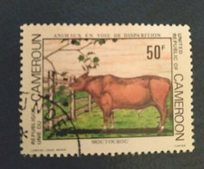 Cameroun - 1981 Endangered Animals - Moutourou - oblitéré