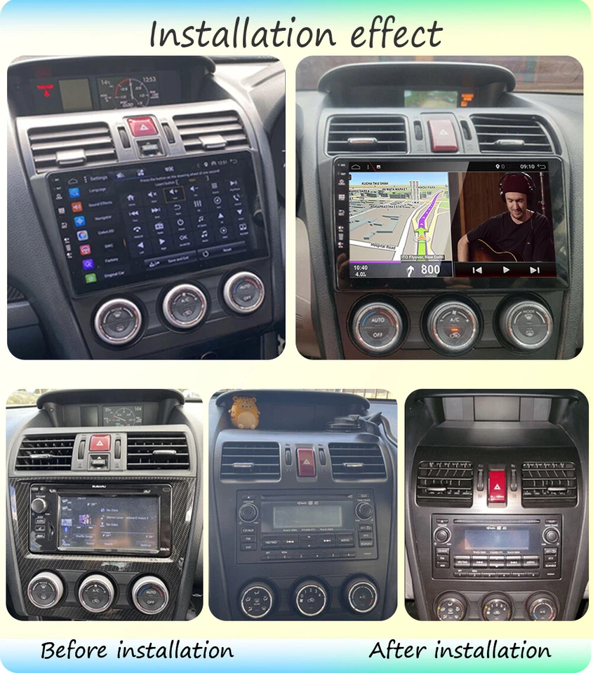 FOR 2012-2015 SUBARU FORESTER WRX/XV 9" ANDROID 14 CARPLAY STEREO RADIO GPS 64GB - image 4 of 4