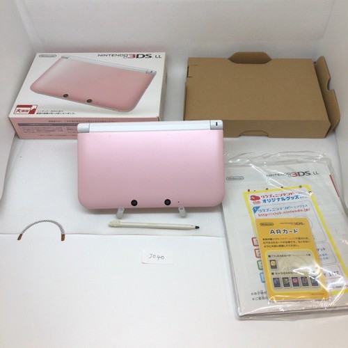 Nintendo 3DS XL LL System Console White Pink Edition in Box Excellent #J040