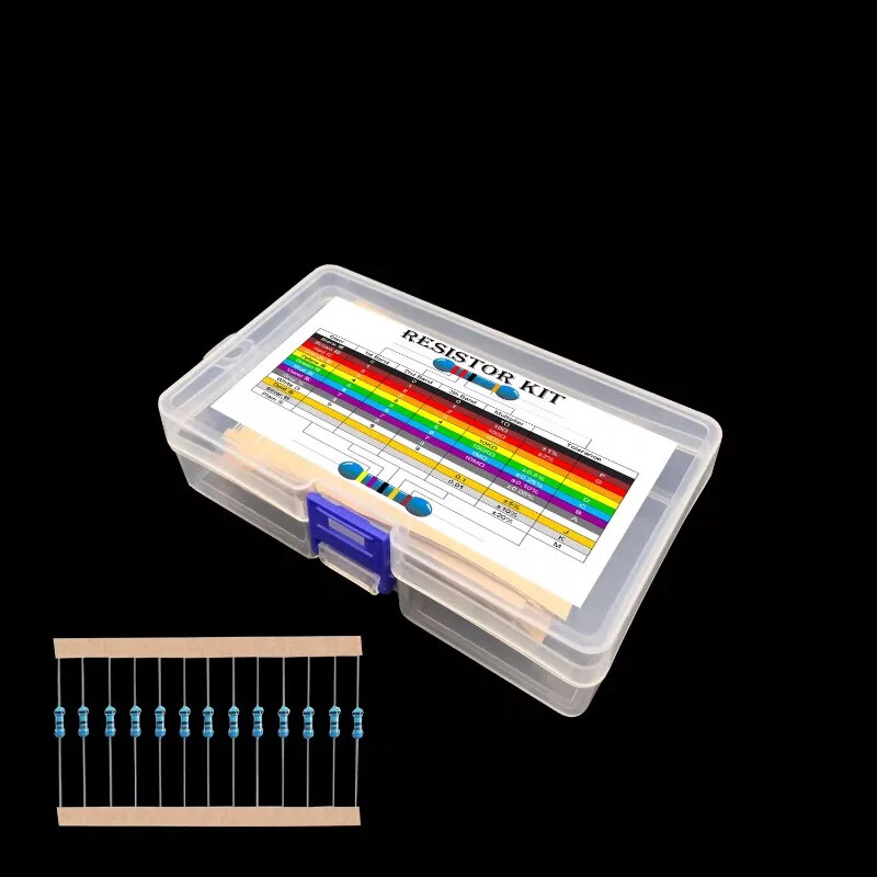 Metal Film Resistors 20-Piece 1/4 Watt - 162 Values, 0R To 10M, 1% ...