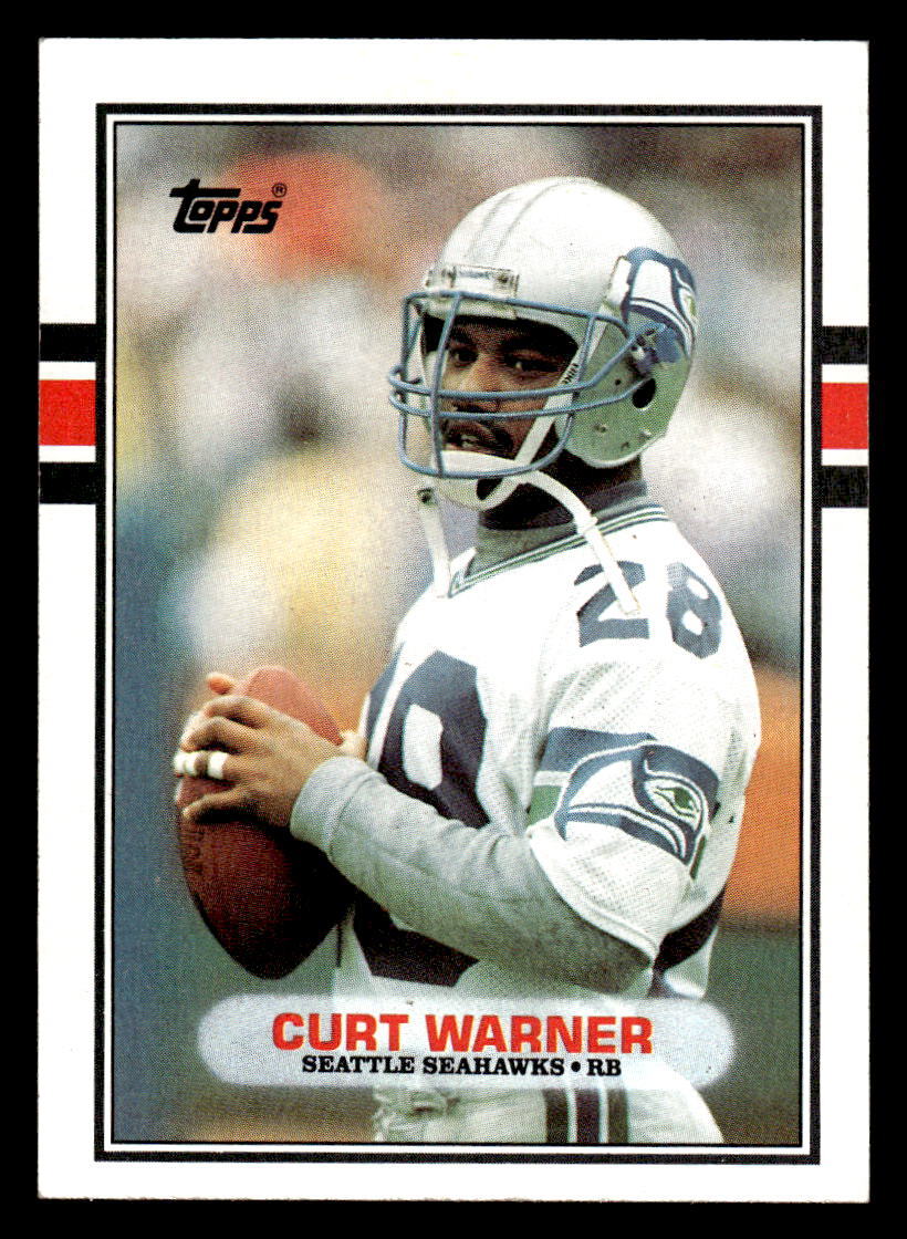 1989 Topps Curt Warner #186 Seattle Seahawks Football Card