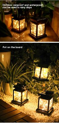 Solar Lantern Hanging LED Light Outdoor Garden Decor | Inspire Uplift