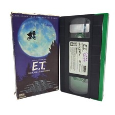 ET VHS Tape 1988 MCA Home Video The Extra-Terrestrial Movie E.T. Black Green
