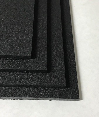 Black Marine Board HDPE Polyethylene Plastic Sheet 1/4'' x 12'' x 12  - Pack Of 4