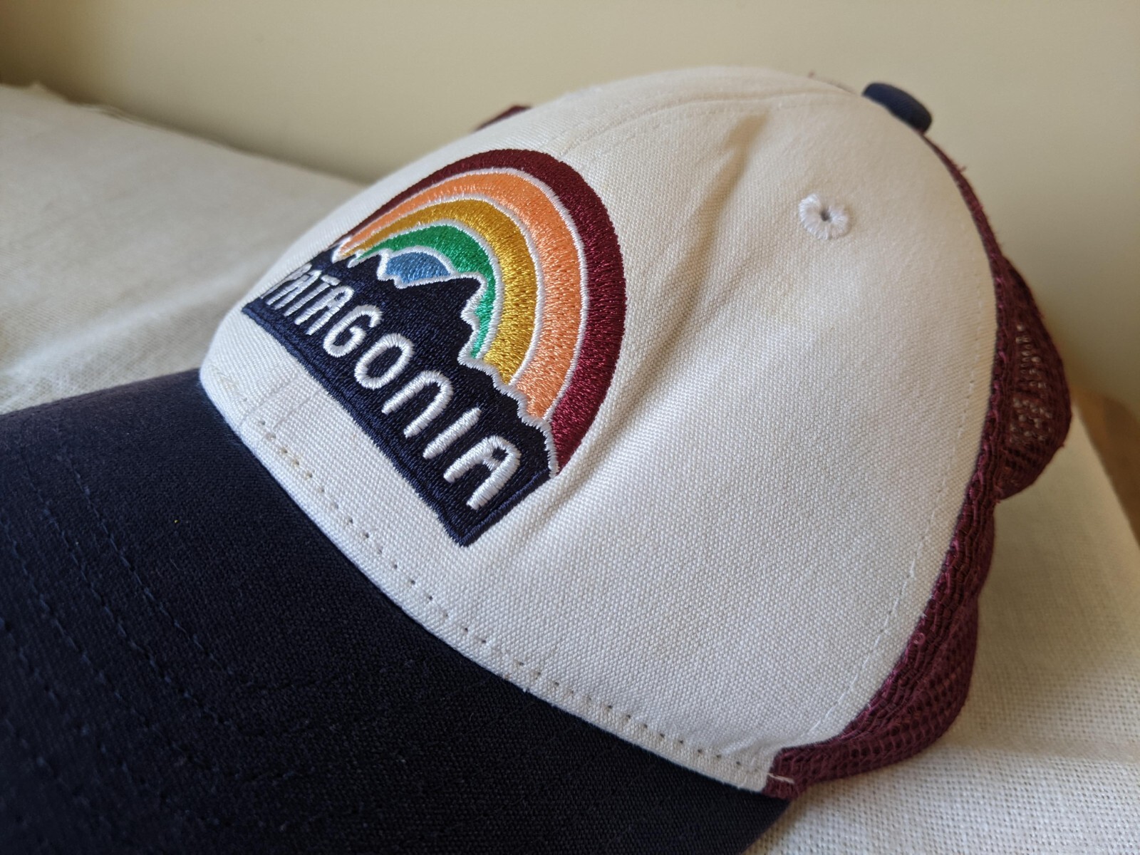 Patagonia Rainbow Trucker Hat (Youth Size) Mesh Strapback Baseball Cap 